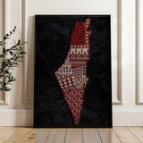 Palestine 073 Canvas Art 90 x 60 cm / Stretched on hidden frame
