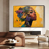 Portrait 073 Canvas Art 90 x 60 cm / Stretched on hidden frame