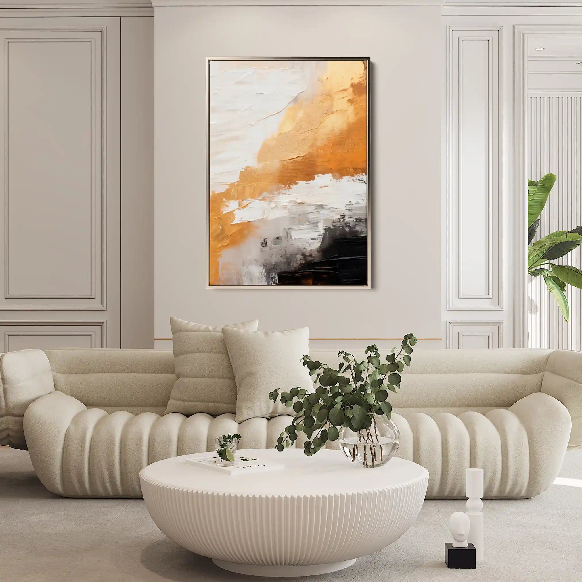 Abstract Canvas Wall Art WAD074-A 90 x 60 cm / Stretched on hidden frame