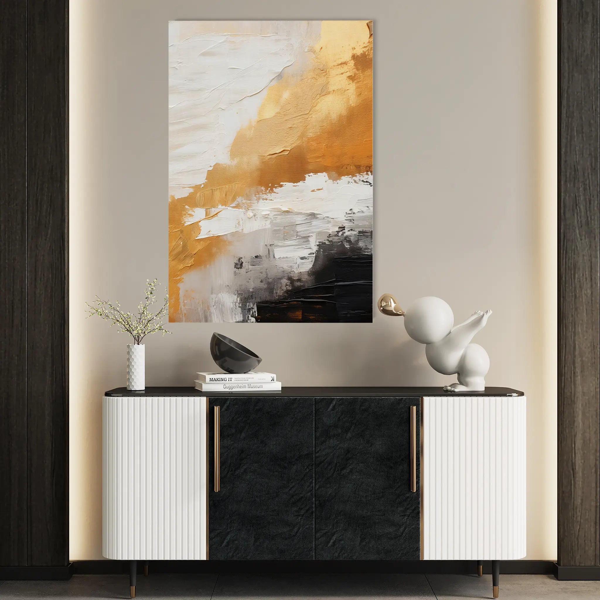 Abstract Canvas Wall Art WAD074-A 90 x 60 cm / Stretched on hidden frame