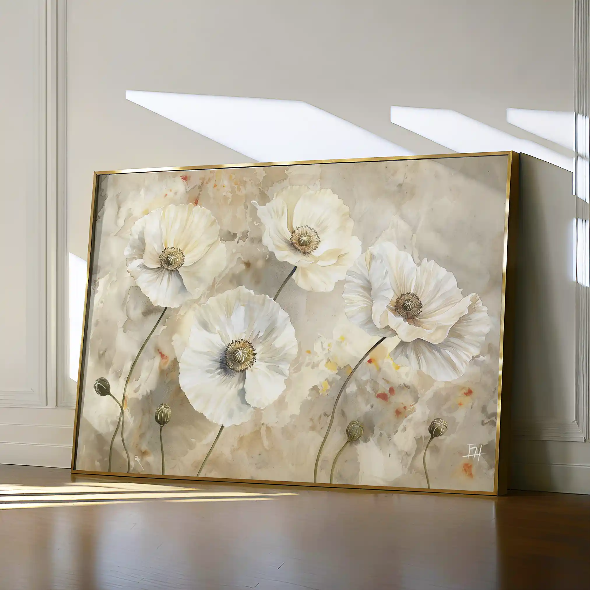 Floral Canvas Wall Art WAD074-F 90 x 60 cm / Stretched on hidden frame