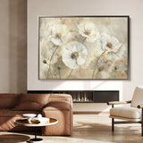 Floral Canvas Wall Art WAD074-F 90 x 60 cm / Stretched on hidden frame