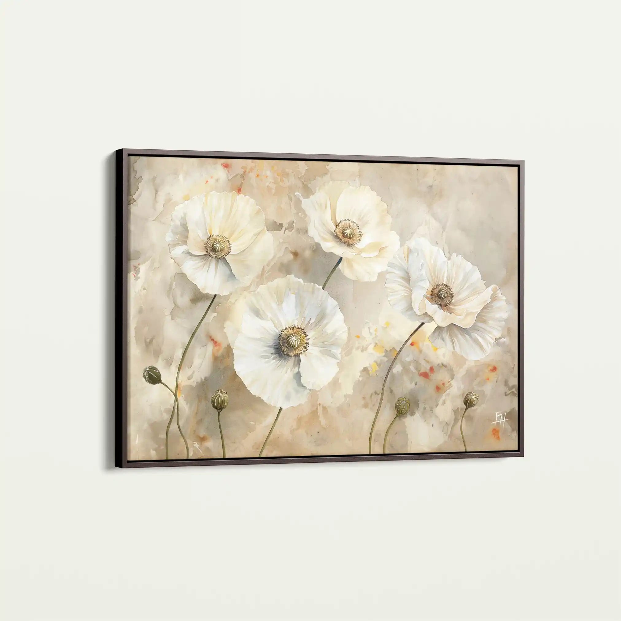 Floral Canvas Wall Art WAD074-F 90 x 60 cm / Stretched on hidden frame