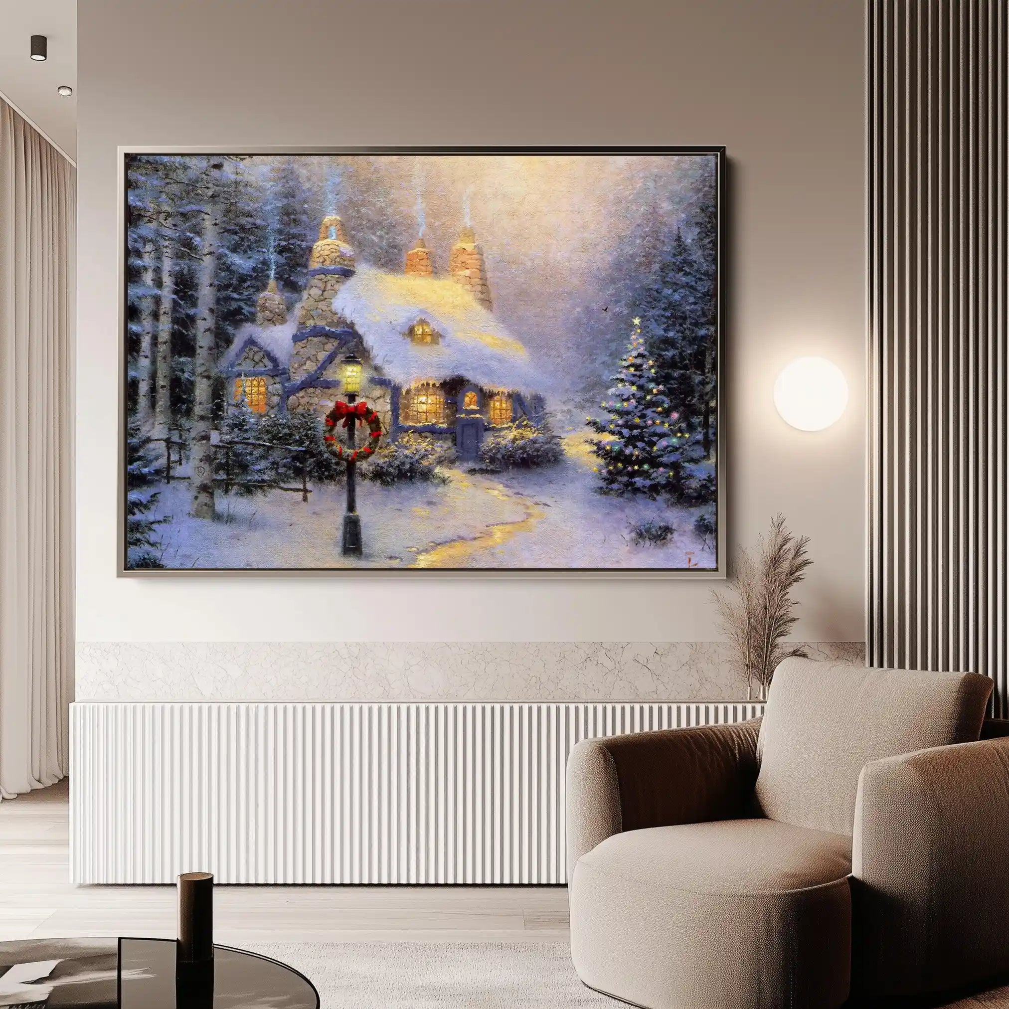 Landscape 074 Canvas Art 90 x 60 cm / Stretched on hidden frame