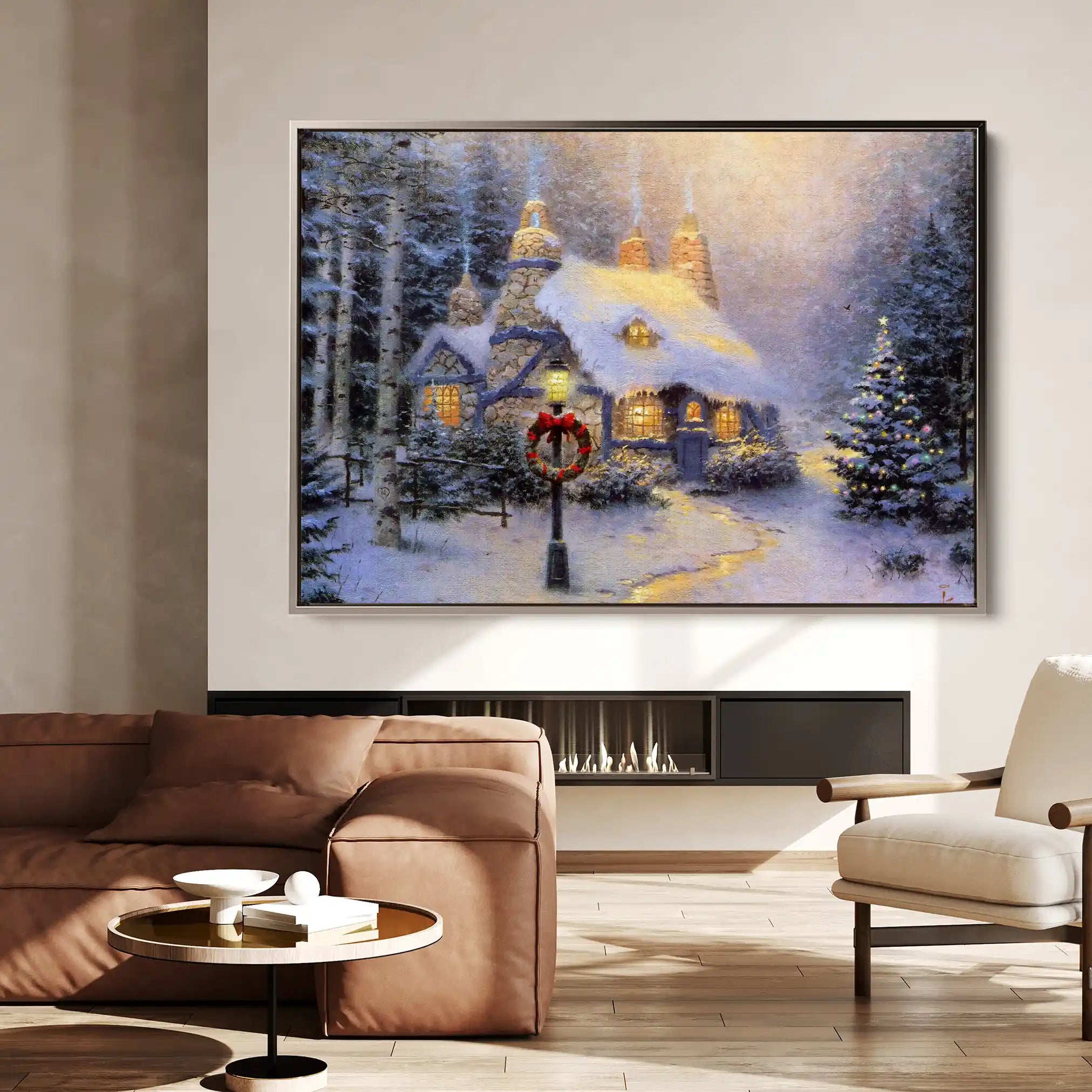 Landscape 074 Canvas Art 90 x 60 cm / Stretched on hidden frame