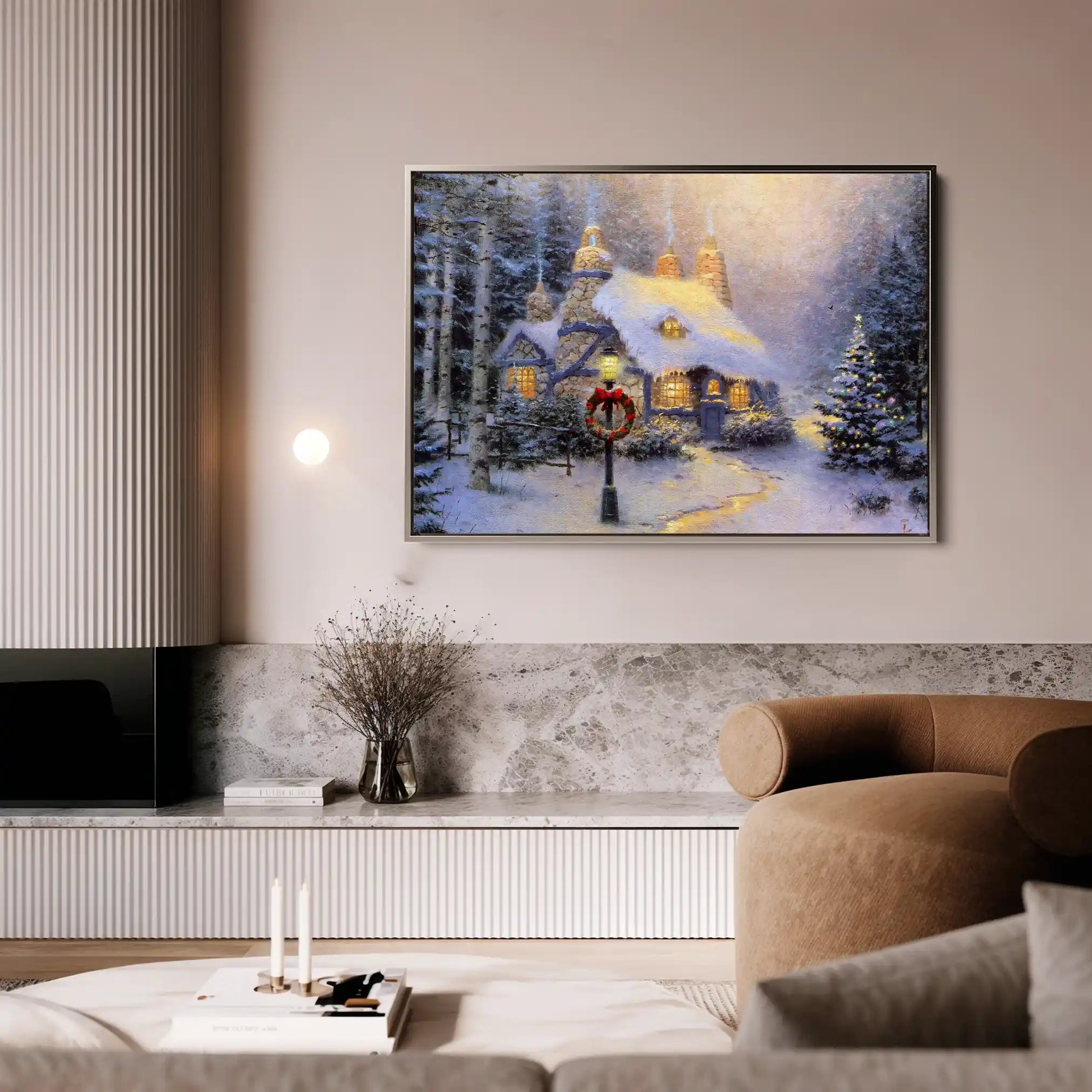 Landscape 074 Canvas Art 90 x 60 cm / Stretched on hidden frame