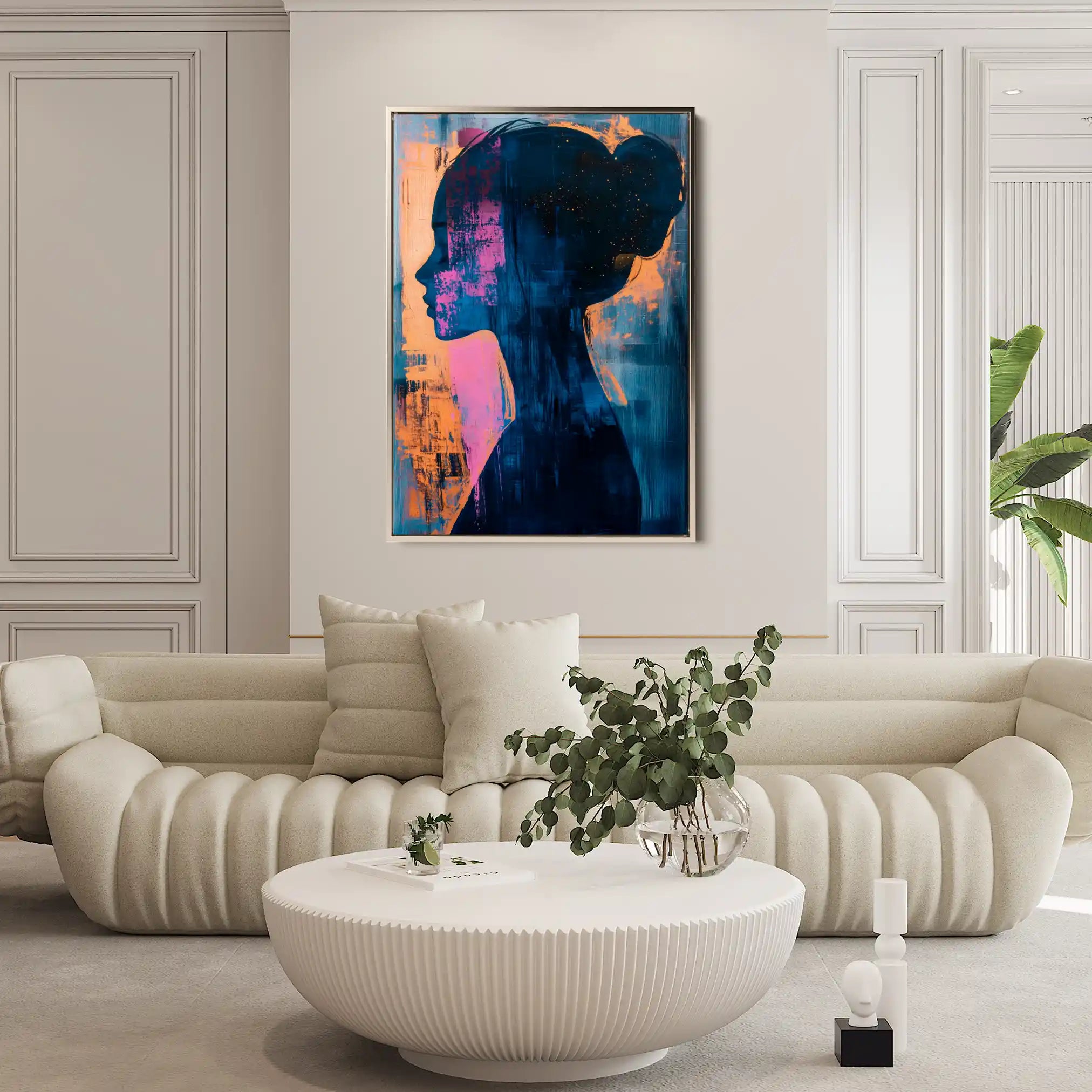 Portrait 074 Canvas Art 90 x 60 cm / Stretched on hidden frame