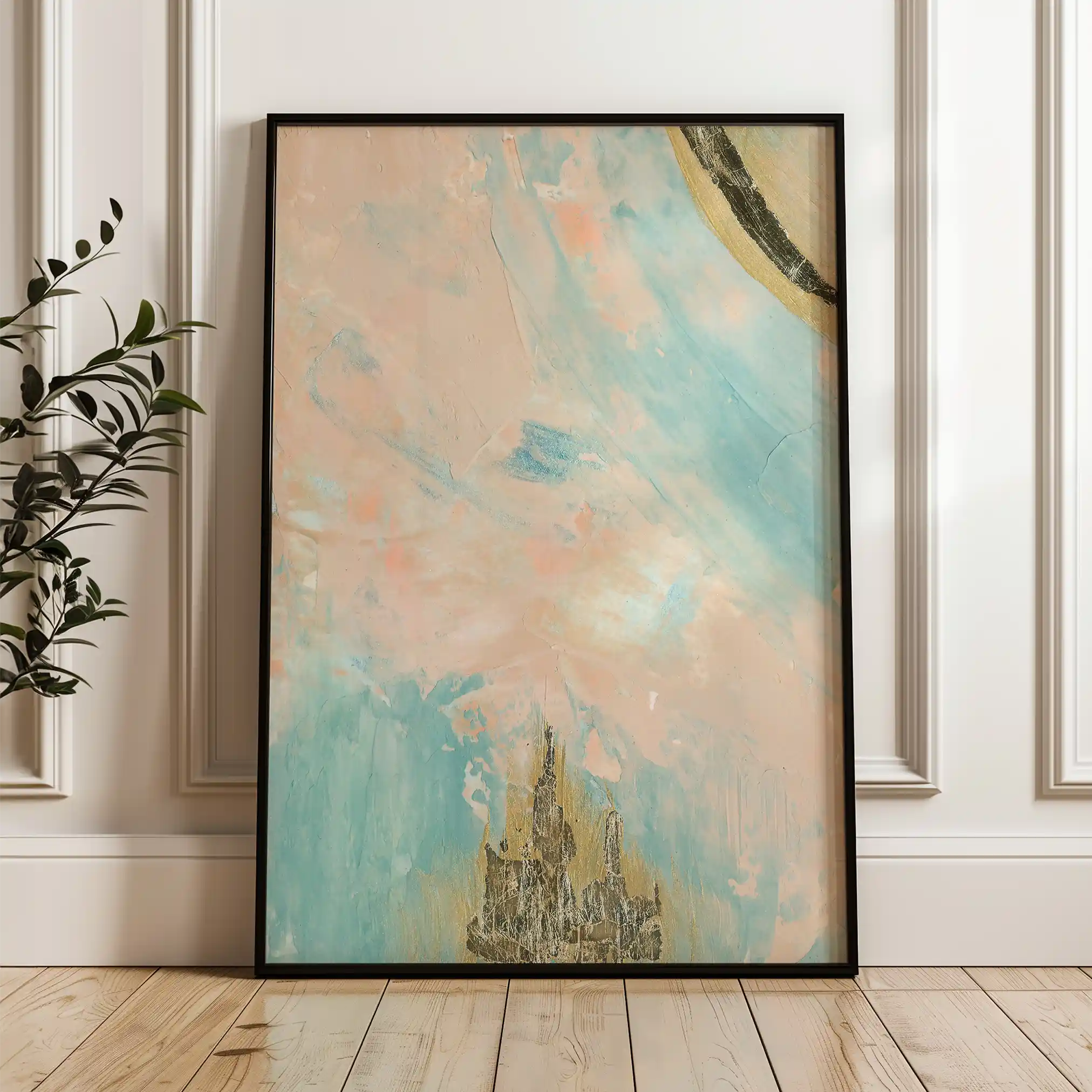 Abstract Canvas Wall Art WAD075-A 90 x 60 cm / Stretched on hidden frame