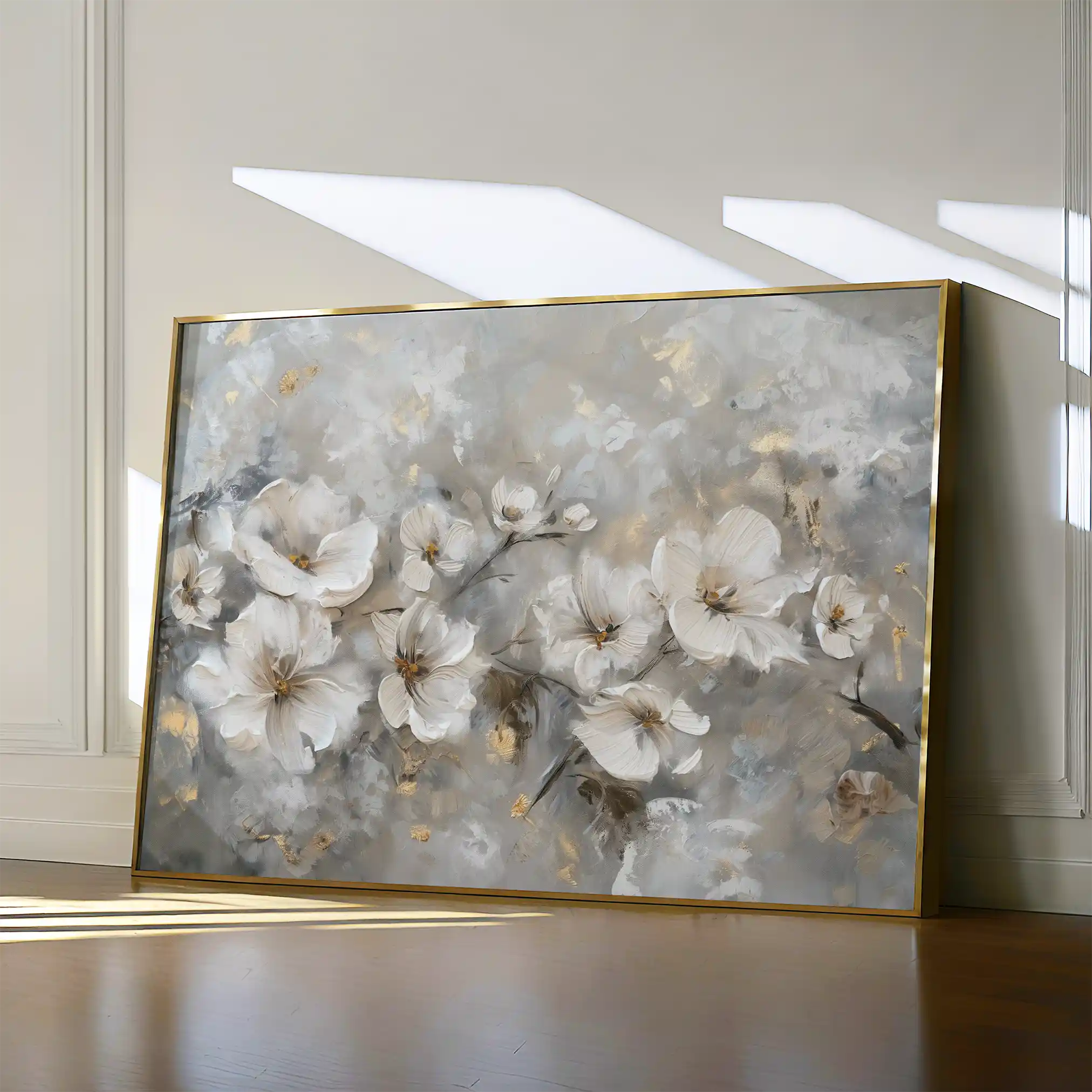 Floral Canvas Wall Art WAD075-F 90 x 60 cm / Stretched on hidden frame