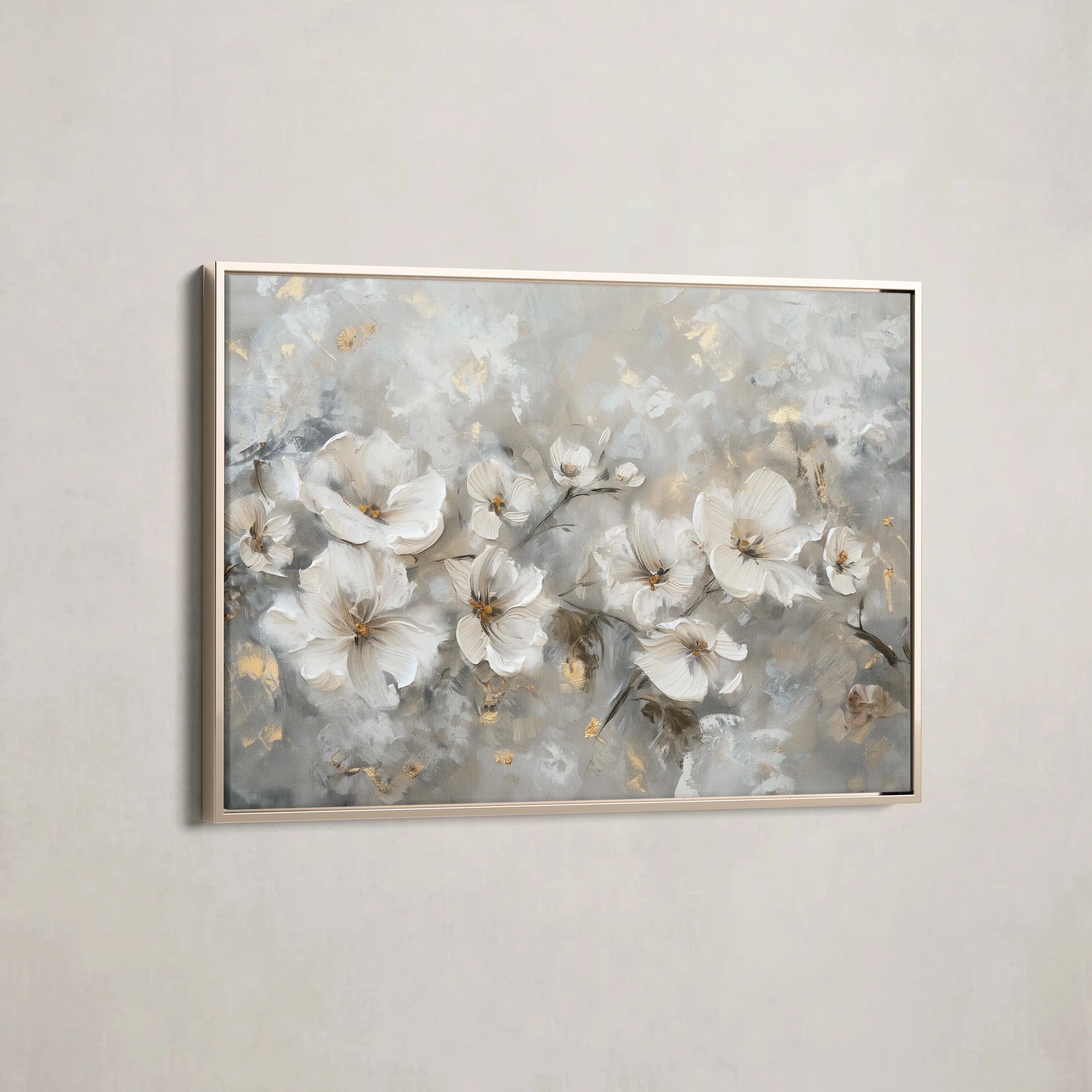 Floral Canvas Wall Art WAD075-F 90 x 60 cm / Stretched on hidden frame