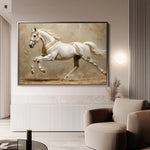 Horses 075 Canvas Art 90 x 60 cm / Stretched on hidden frame
