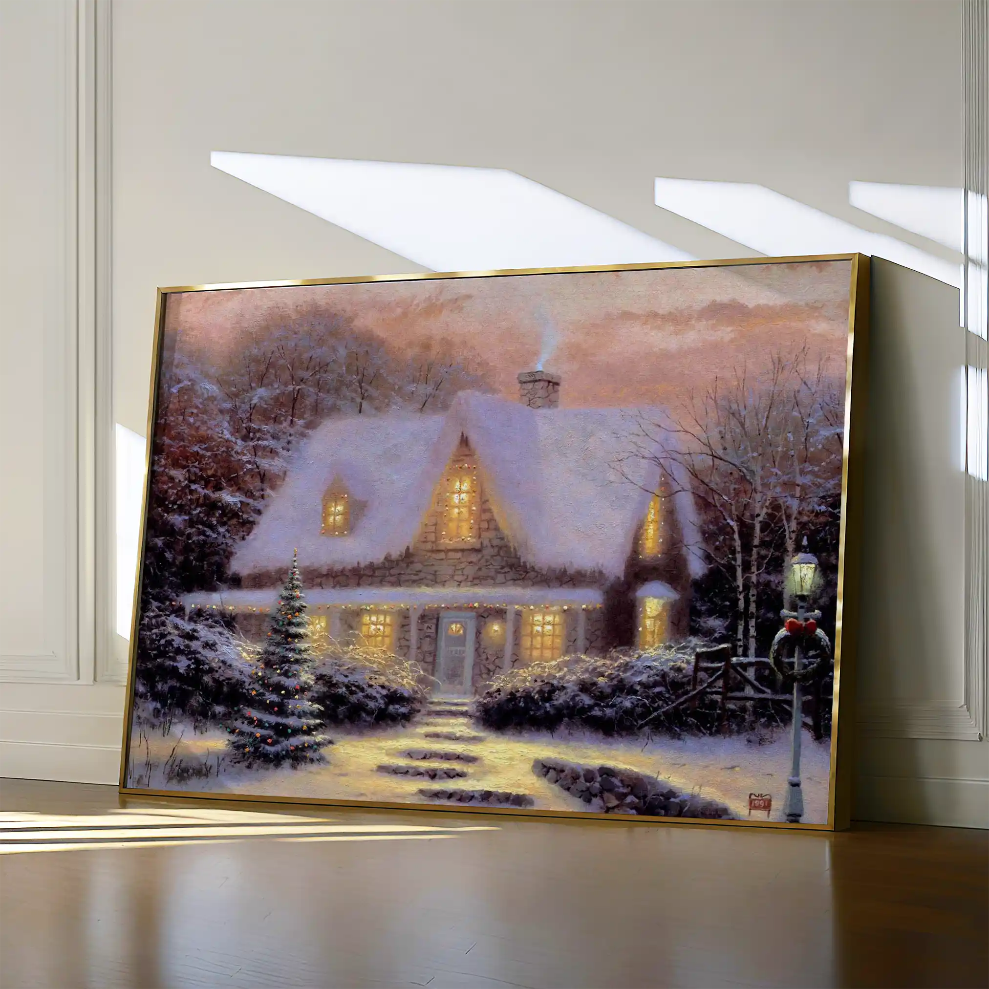 Landscape 075 Canvas Art 90 x 60 cm / Stretched on hidden frame