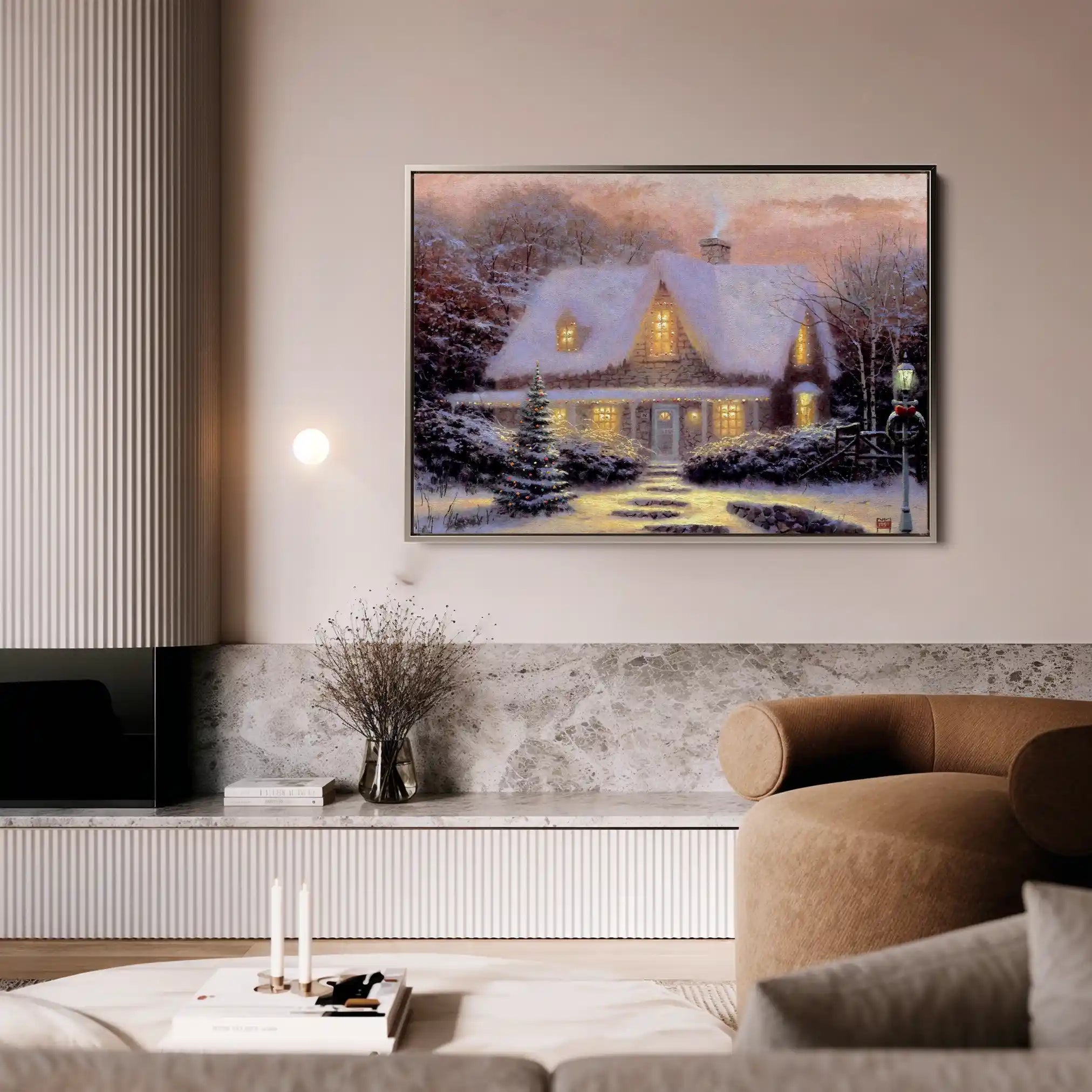 Landscape 075 Canvas Art 90 x 60 cm / Stretched on hidden frame