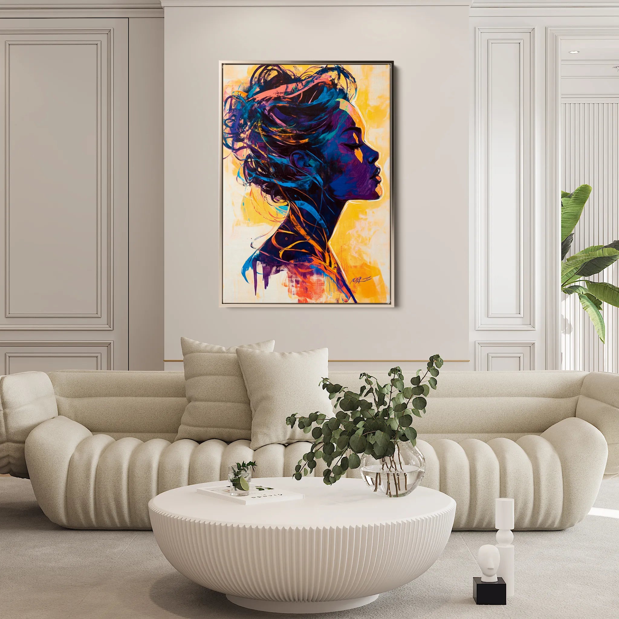 Portrait Canvas Wall Art WAD075-P 90 x 60 cm / Stretched on hidden frame