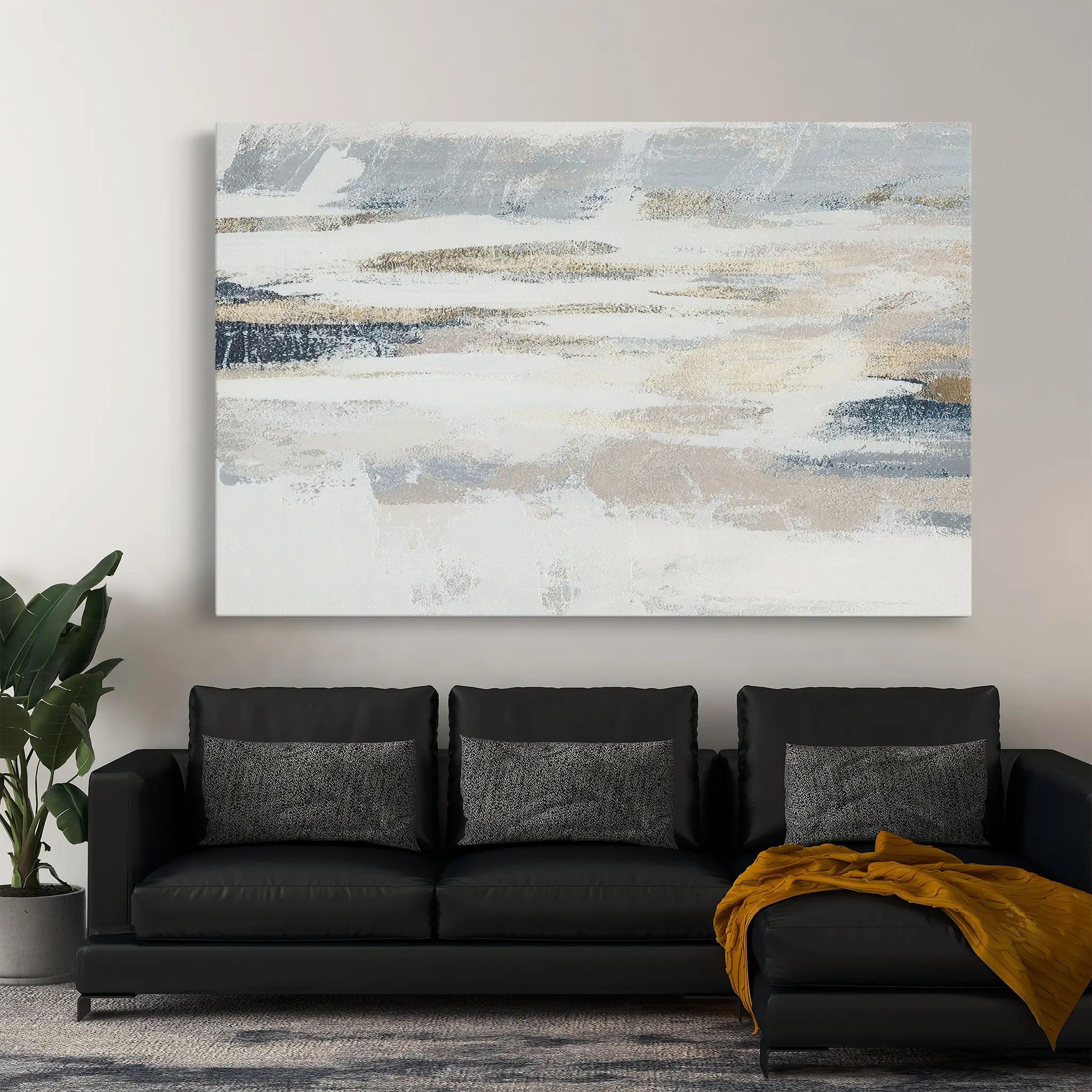 Abstract Canvas Wall Art WAD076-A 90 x 60 cm / Stretched on hidden frame