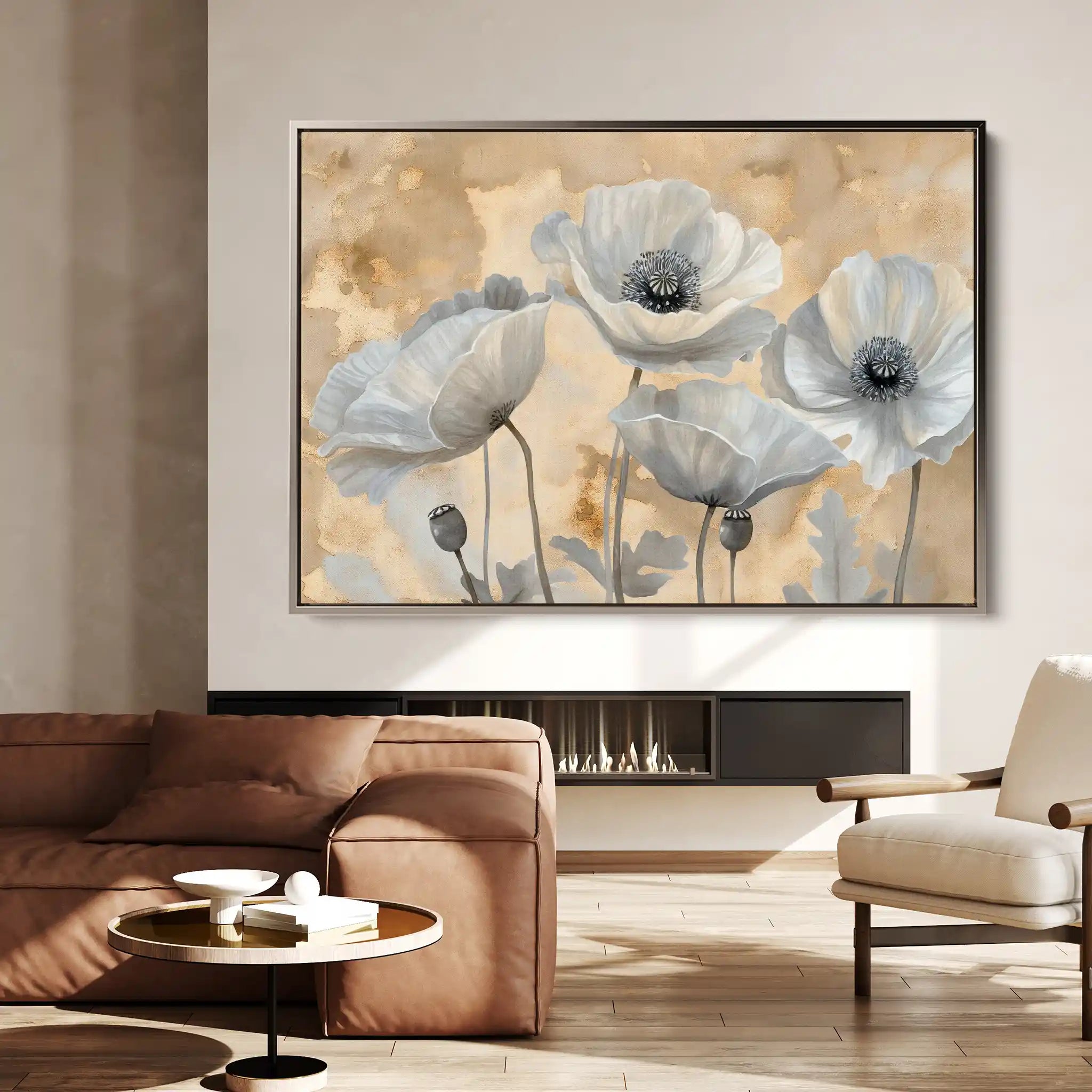 Floral Canvas Wall Art WAD076-F 90 x 60 cm / Stretched on hidden frame