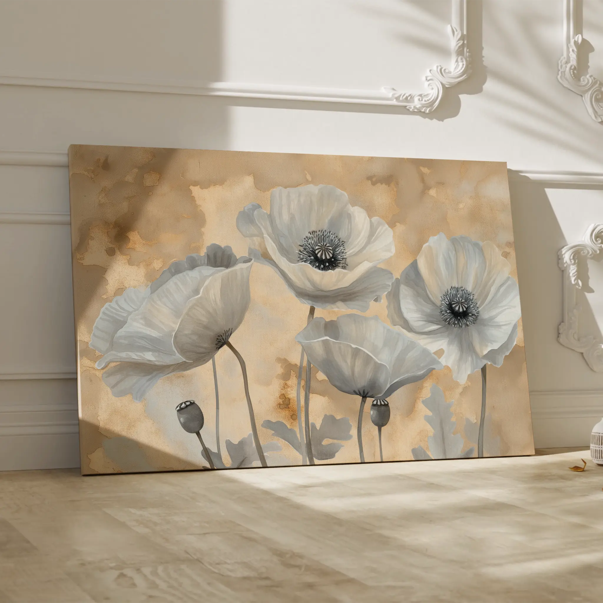 Floral Canvas Wall Art WAD076-F 90 x 60 cm / Stretched on hidden frame