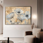 Floral Canvas Wall Art WAD076-F 90 x 60 cm / Stretched on hidden frame