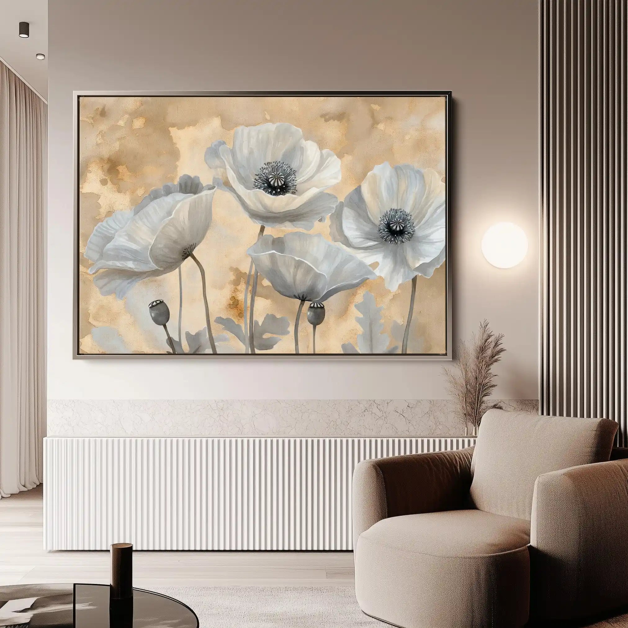 Floral Canvas Wall Art WAD076-F 90 x 60 cm / Stretched on hidden frame