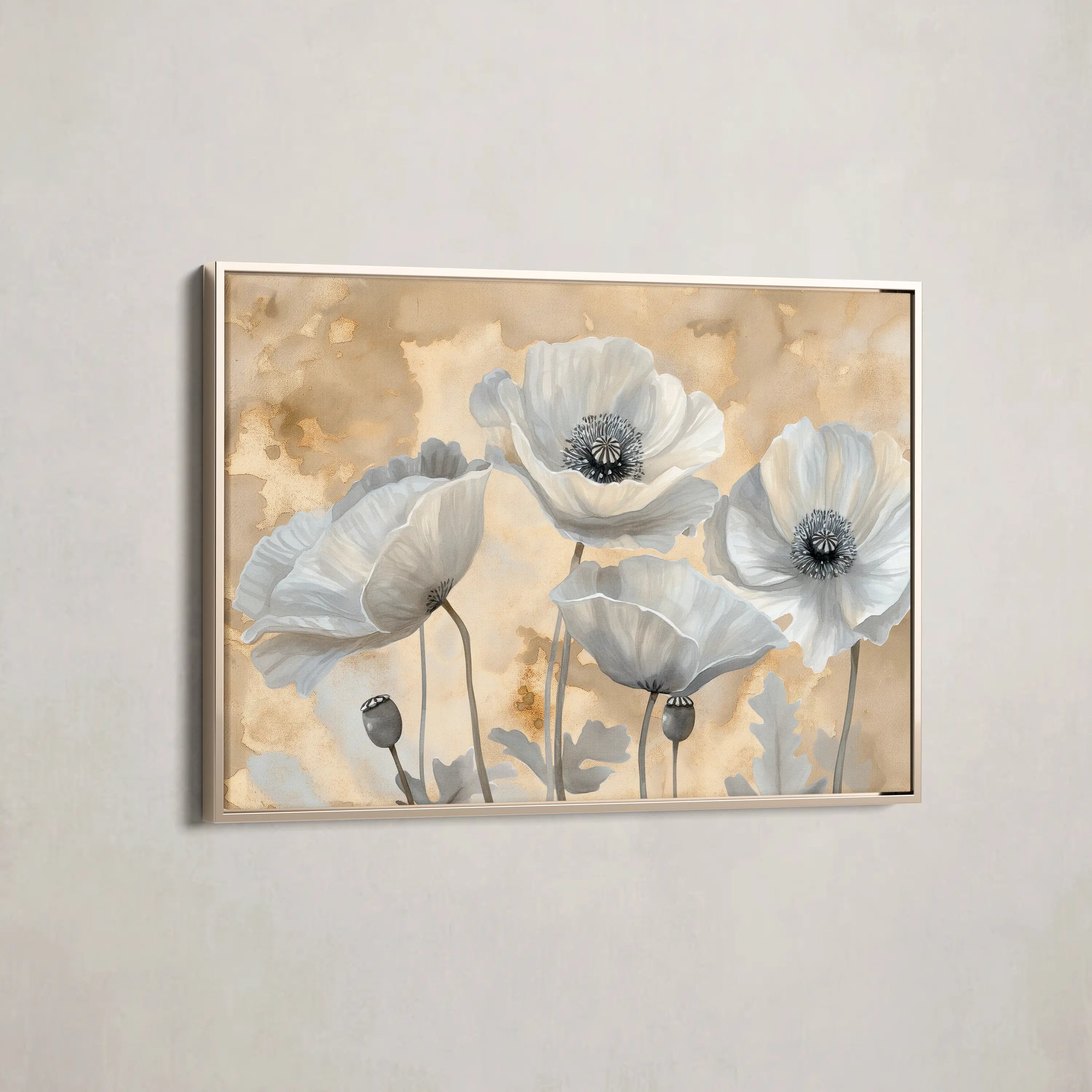 Floral Canvas Wall Art WAD076-F 90 x 60 cm / Stretched on hidden frame