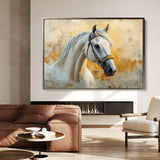 Horses 076 Canvas Art 90 x 60 cm / Stretched on hidden frame