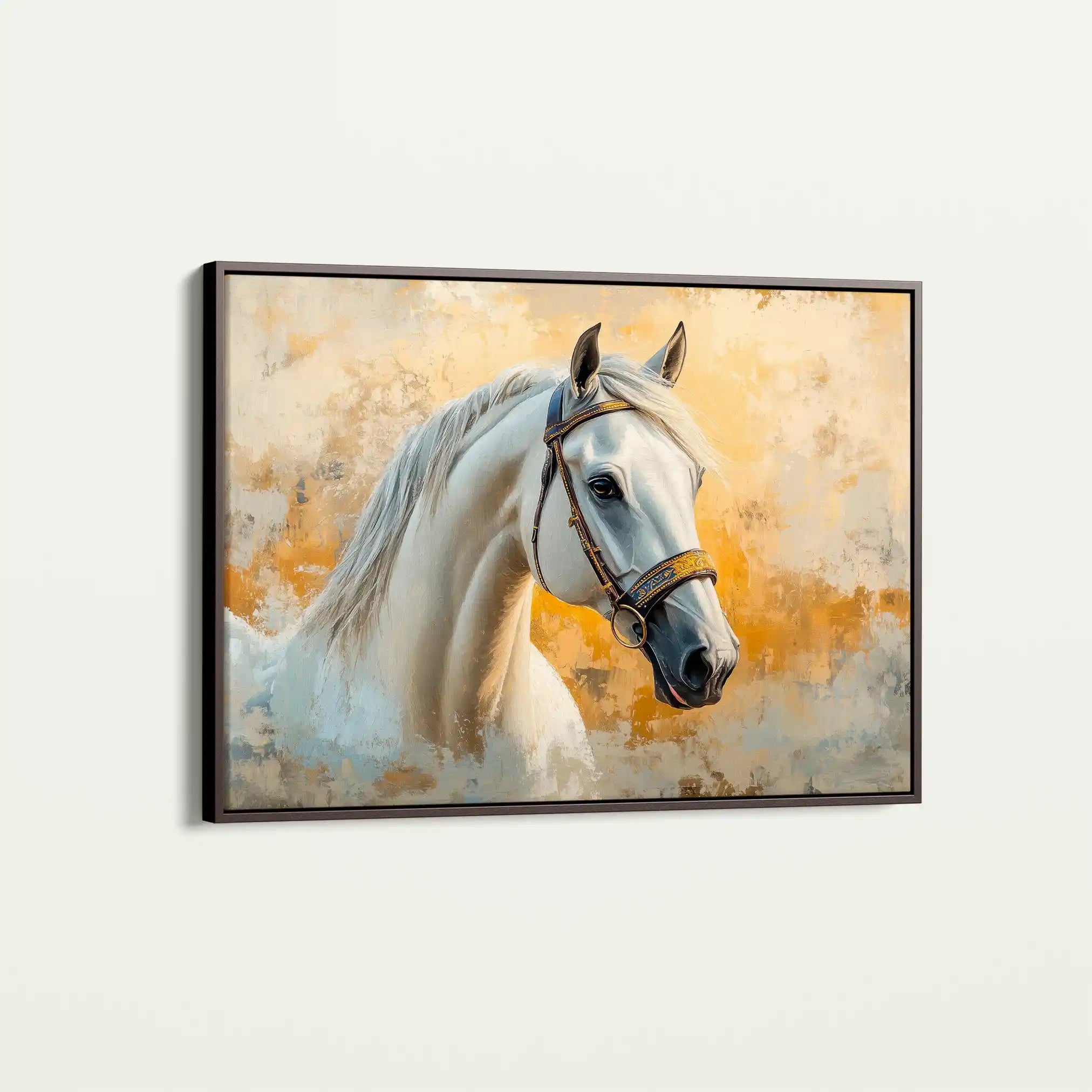 Horses 076 Canvas Art 90 x 60 cm / Stretched on hidden frame