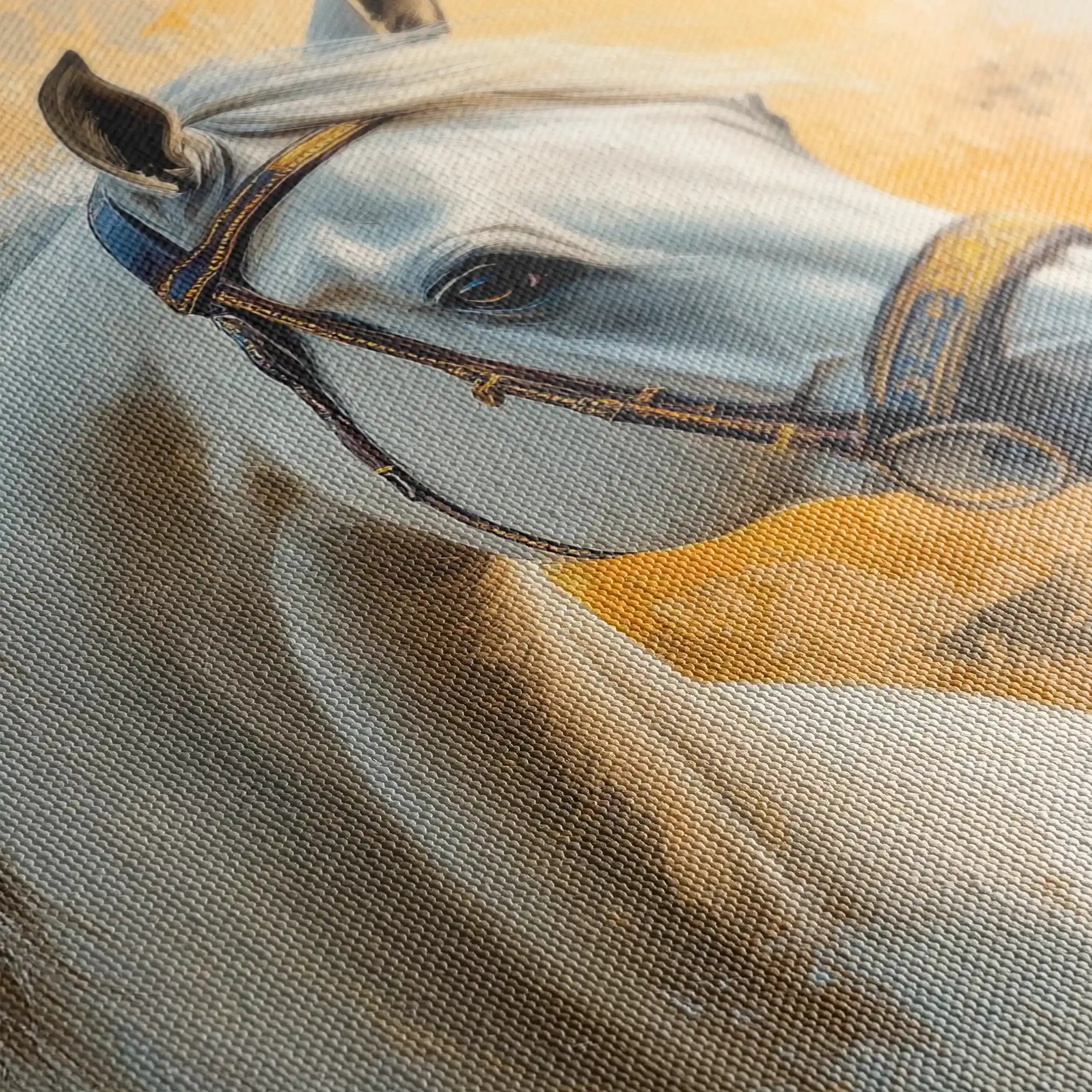 Horses 076 Canvas Art 90 x 60 cm / Stretched on hidden frame