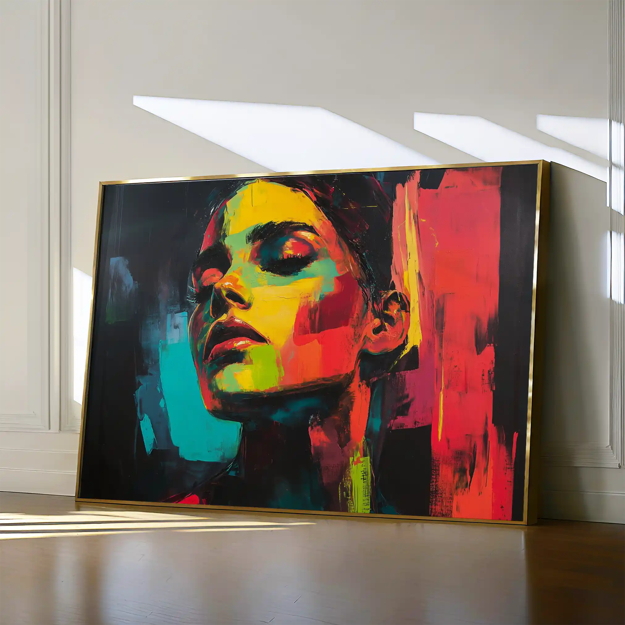 Portrait 076 Canvas Art 90 x 60 cm / Stretched on hidden frame
