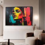 Portrait 076 Canvas Art 90 x 60 cm / Stretched on hidden frame