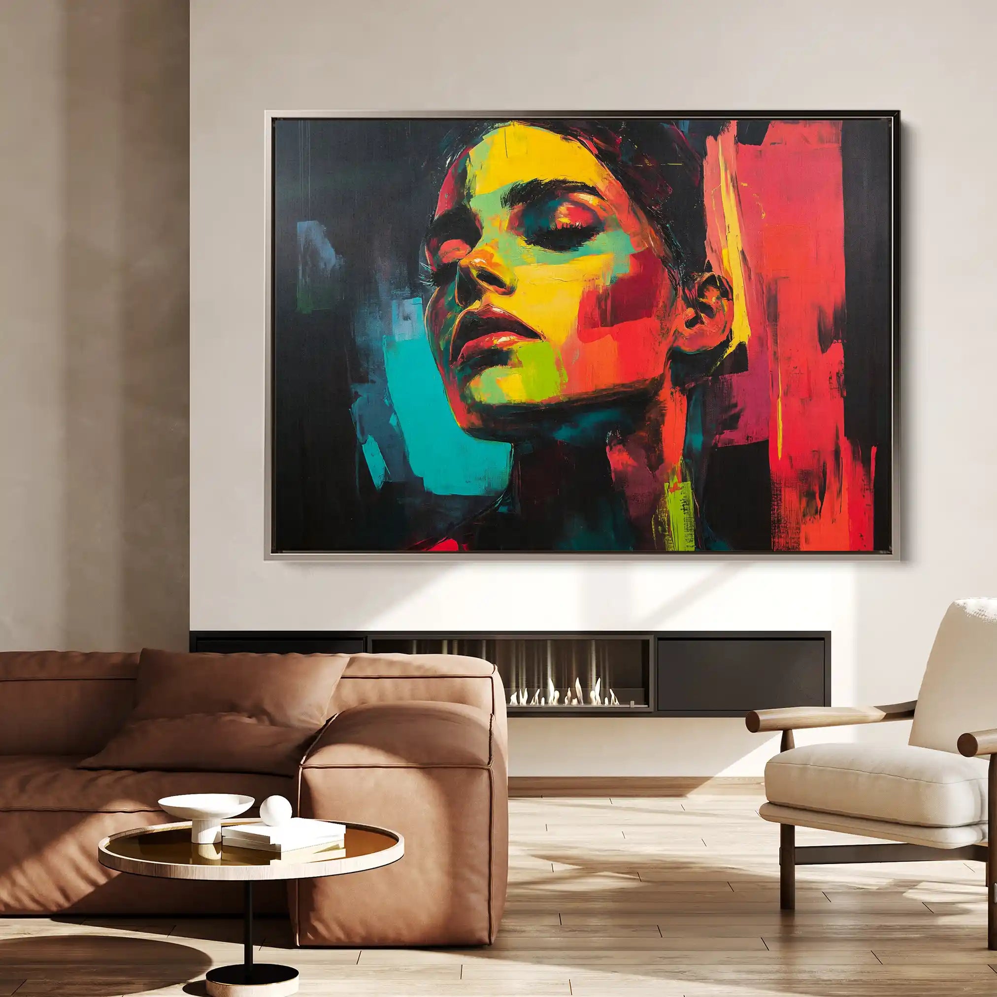 Portrait 076 Canvas Art 90 x 60 cm / Stretched on hidden frame
