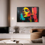 Portrait 076 Canvas Art 90 x 60 cm / Stretched on hidden frame
