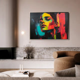Portrait 076 Canvas Art 90 x 60 cm / Stretched on hidden frame