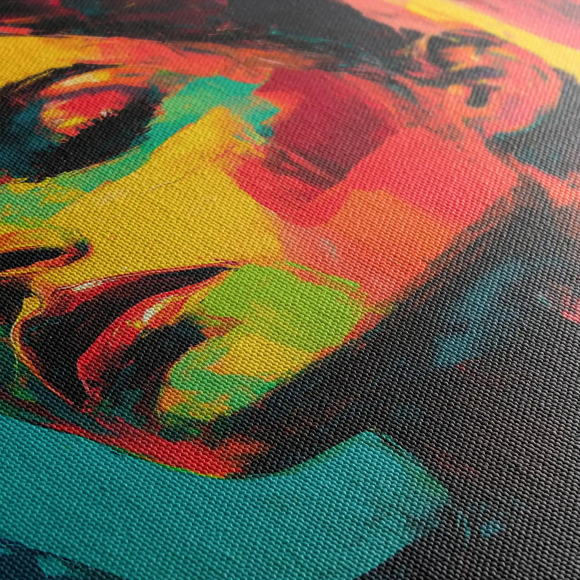 Portrait 076 Canvas Art 90 x 60 cm / Stretched on hidden frame