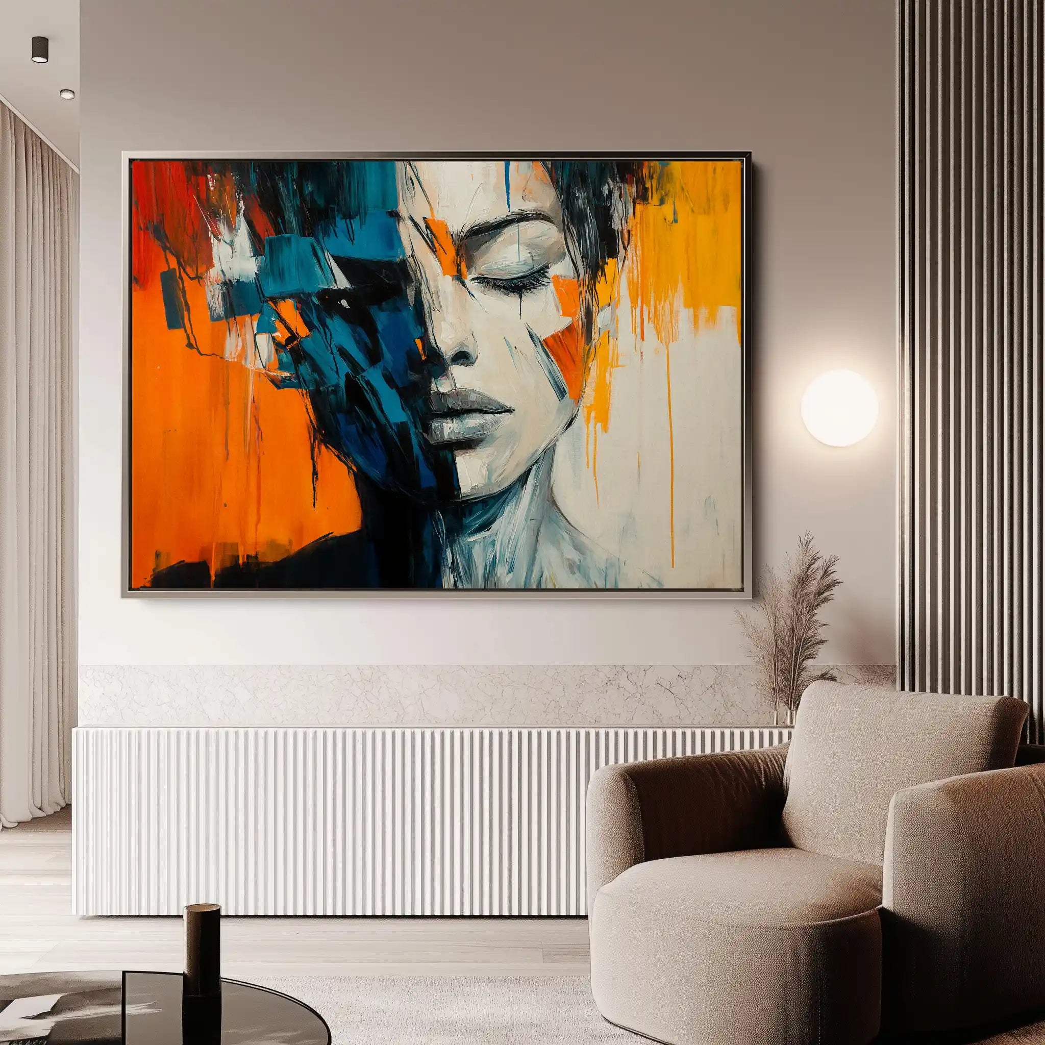 Portrait 077 Canvas Art 90 x 60 cm / Stretched on hidden frame