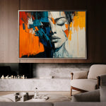 Portrait 077 Canvas Art 90 x 60 cm / Stretched on hidden frame