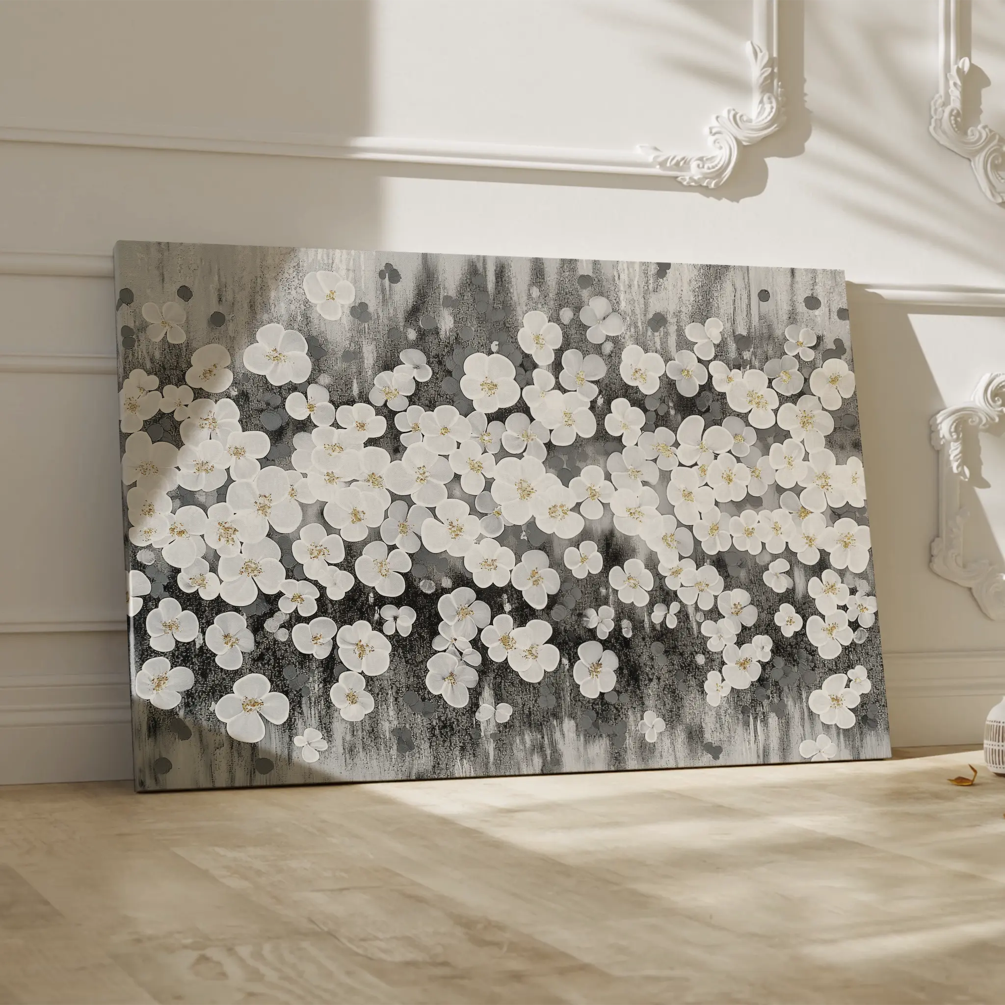 Floral Canvas Wall Art WAD078-F 90 x 60 cm / Stretched on hidden frame