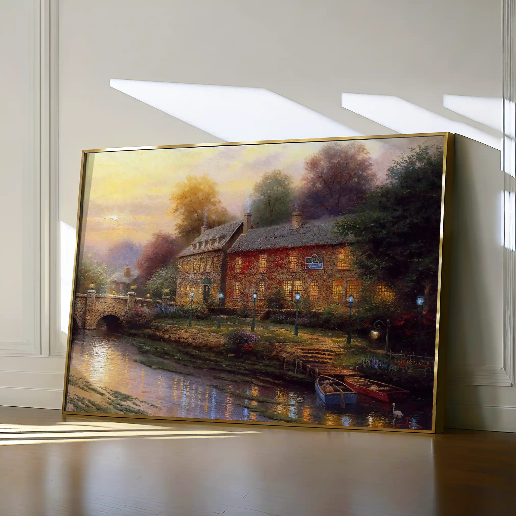 Landscape 078 Canvas Art 90 x 60 cm / Stretched on hidden frame