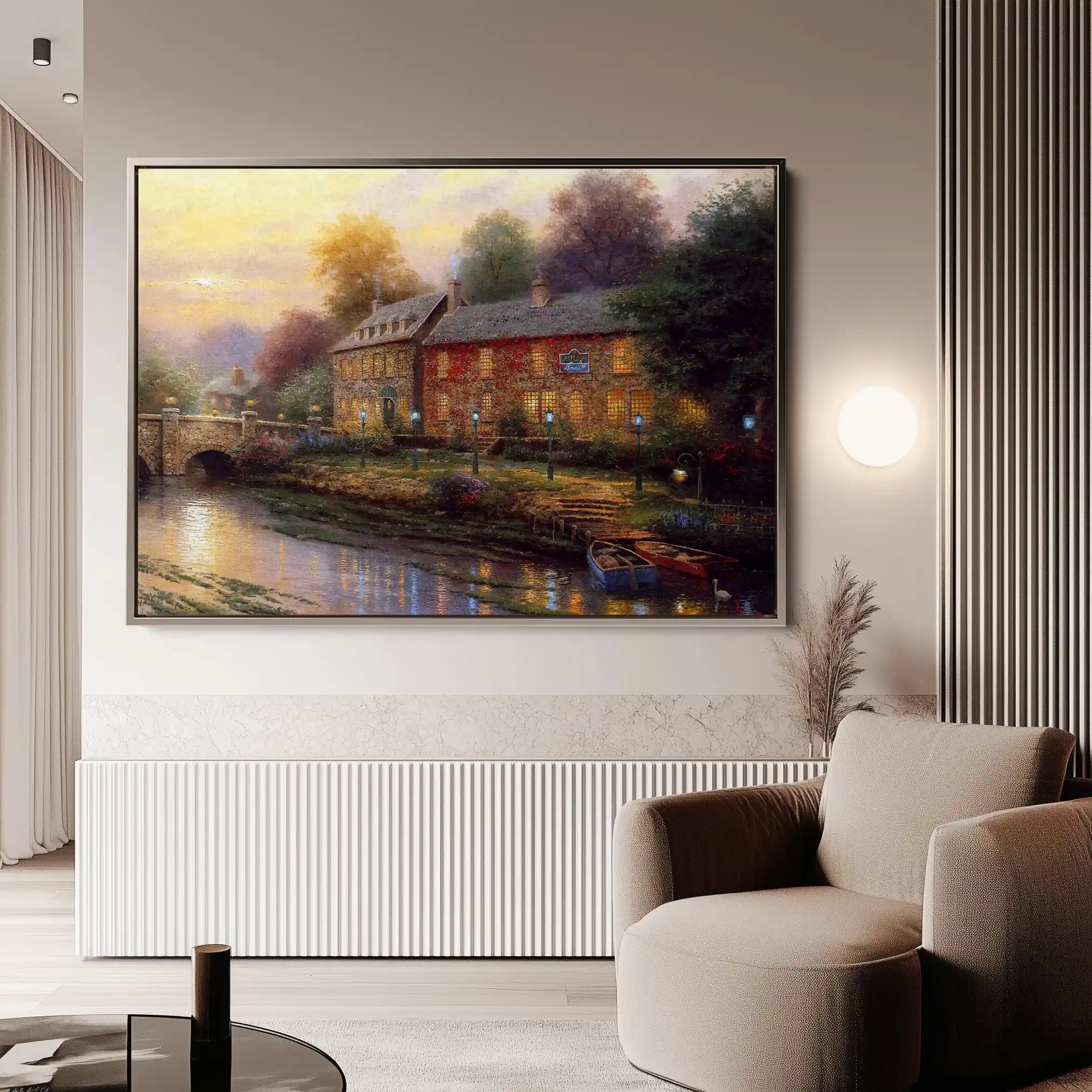 Landscape 078 Canvas Art 90 x 60 cm / Stretched on hidden frame