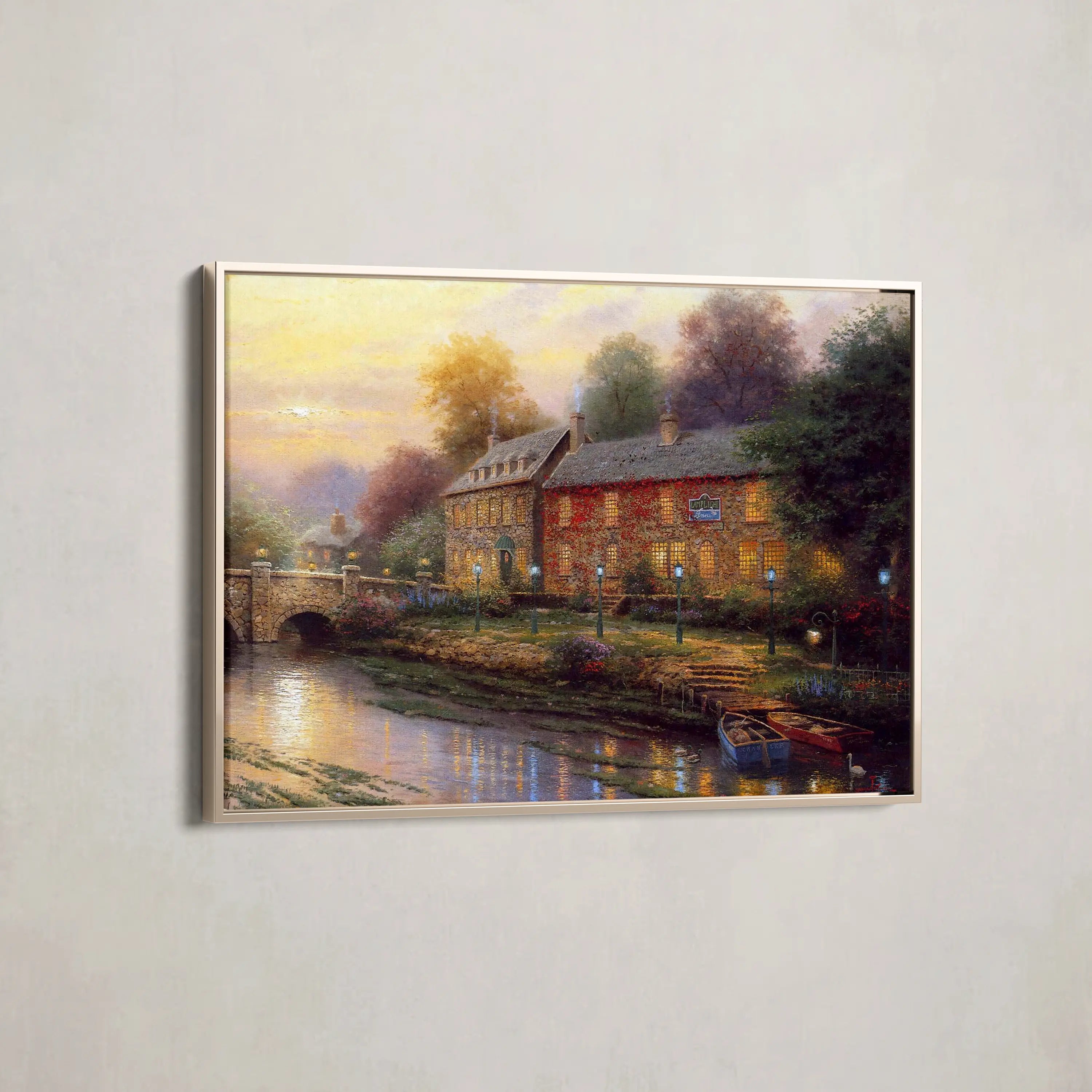 Landscape Canvas Wall Art WAD078-L 90 x 60 cm / Stretched on hidden frame