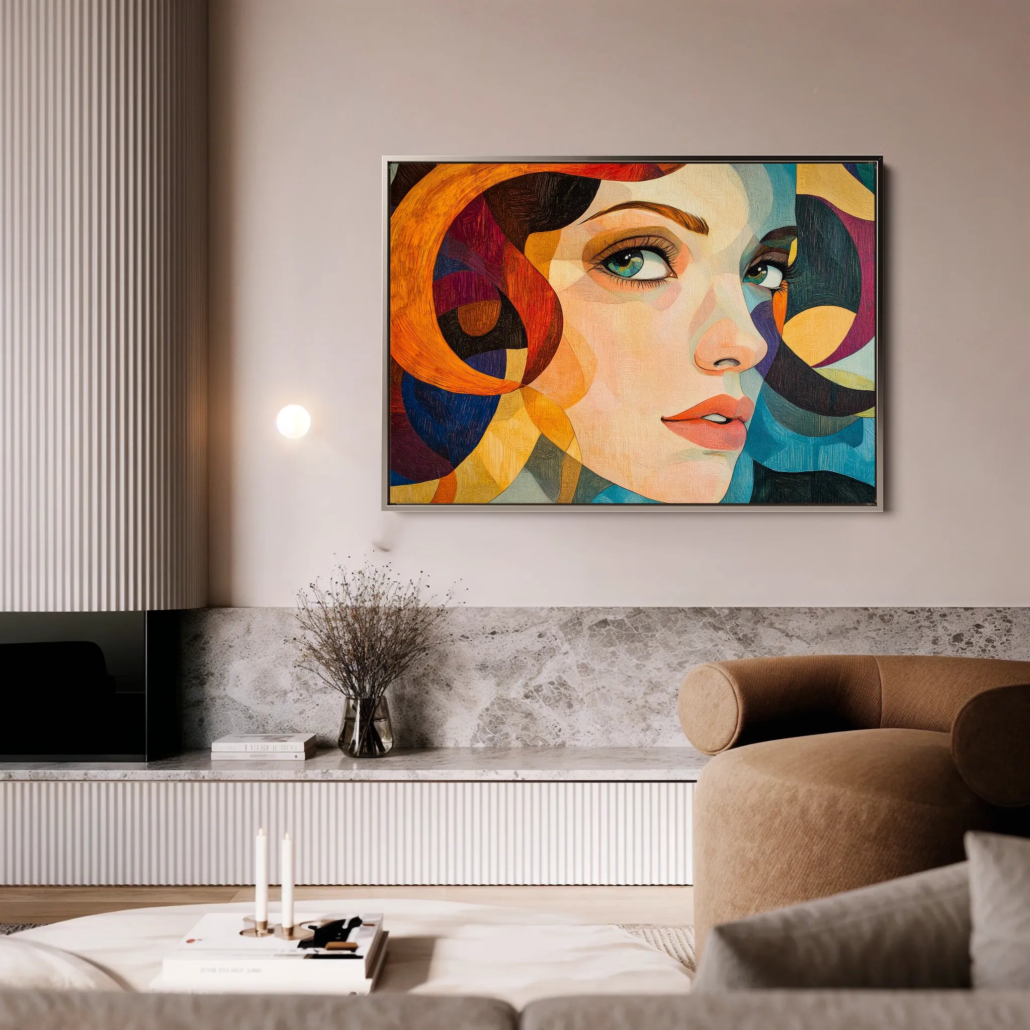 Portrait Canvas Wall Art WAD078-P 90 x 60 cm / Stretched on hidden frame