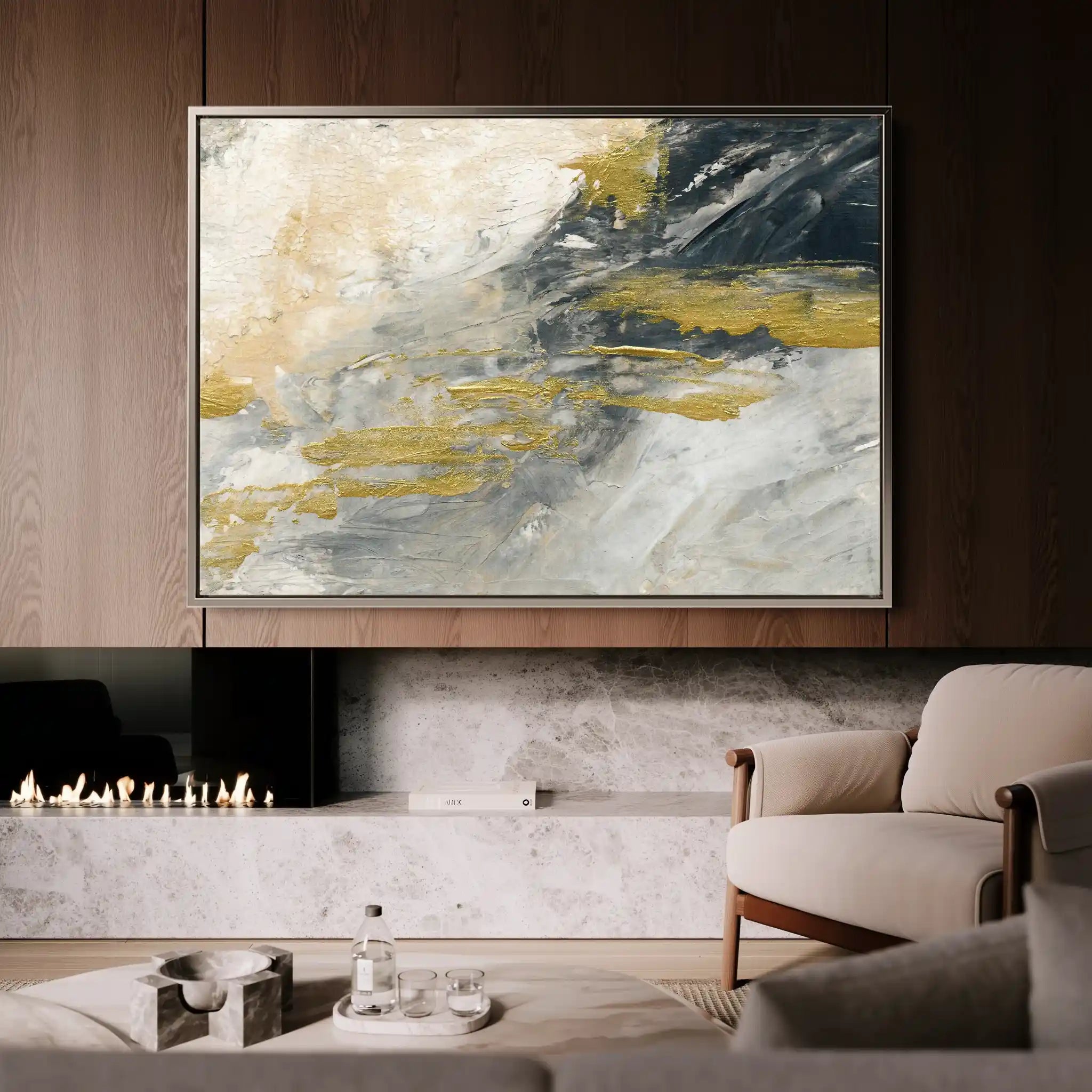 Abstract 079 Canvas Art 60 x 40 cm / Stretched on hidden frame