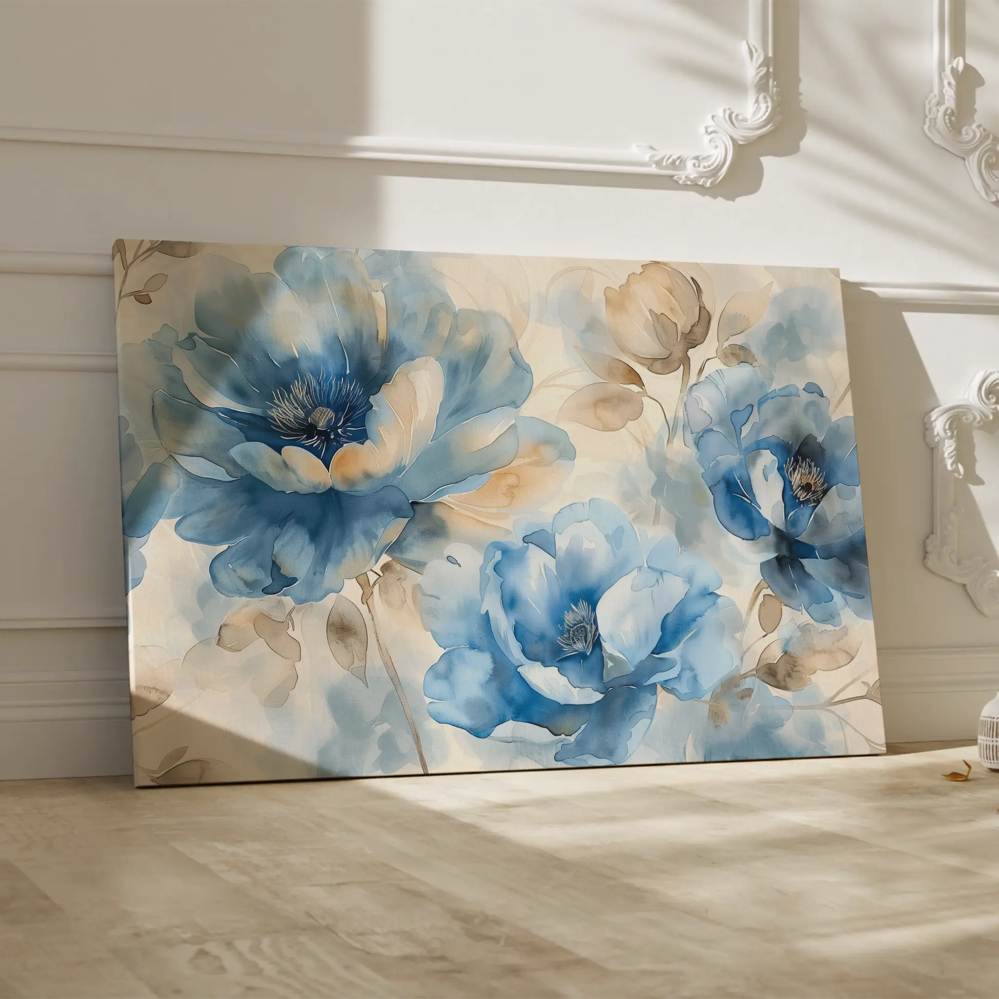 Floral Canvas Wall Art WAD079-F 90 x 60 cm / Stretched on hidden frame