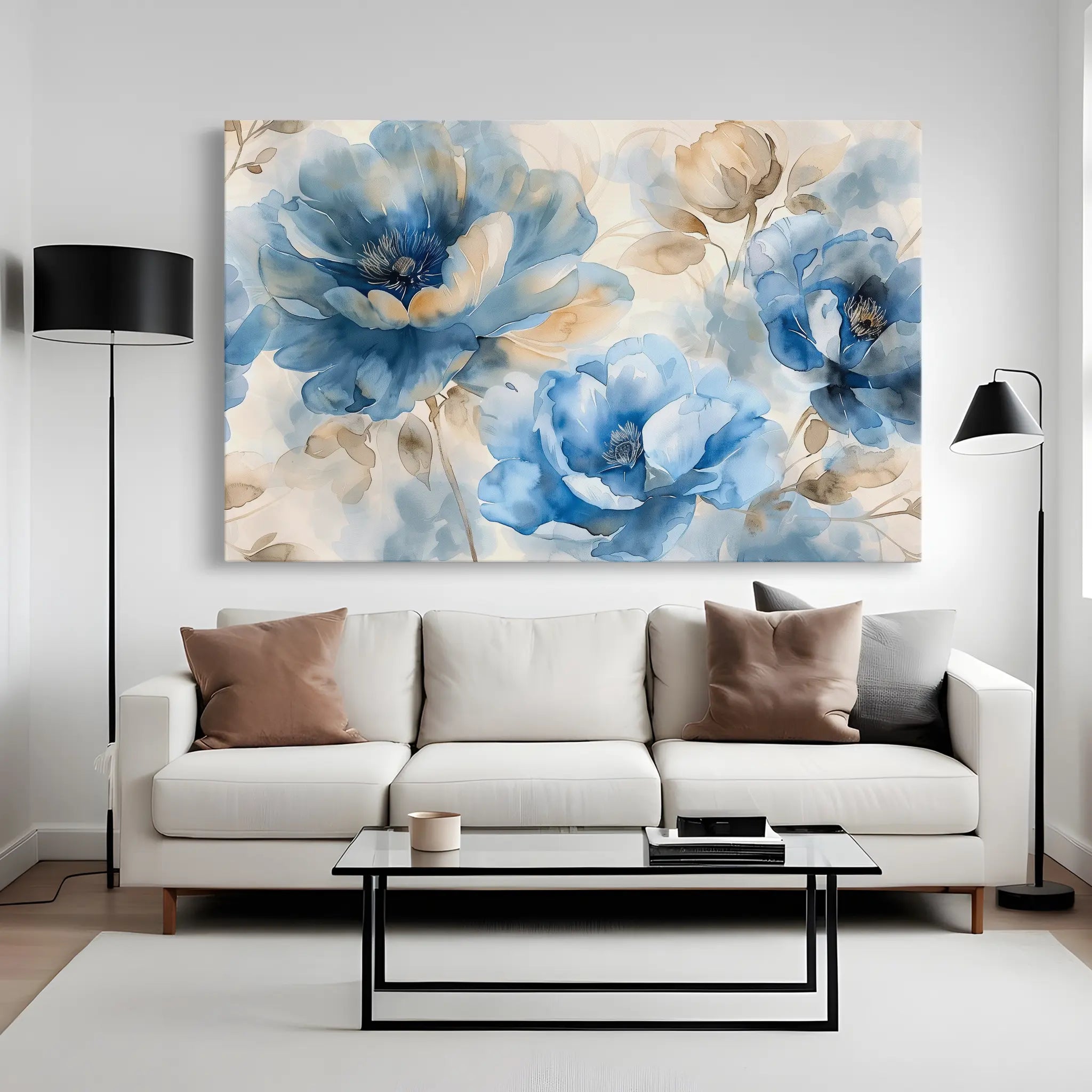 Floral Canvas Wall Art WAD079-F 90 x 60 cm / Stretched on hidden frame