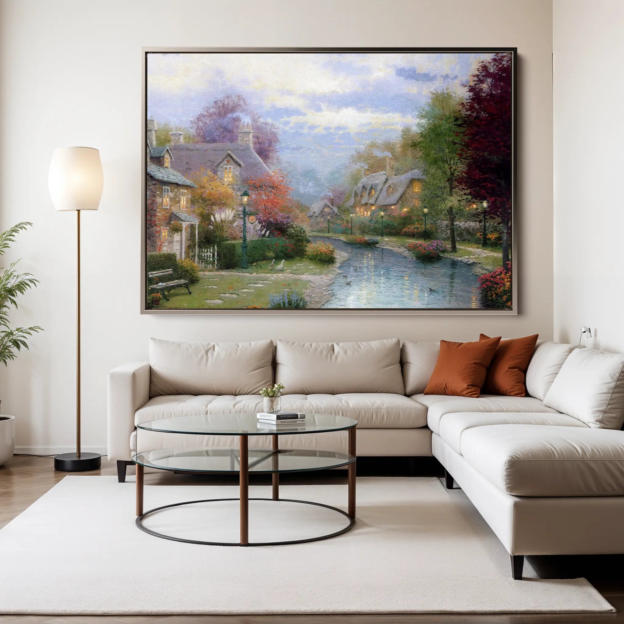 Landscape Canvas Wall Art WAD079-L 90 x 60 cm / Stretched on hidden frame