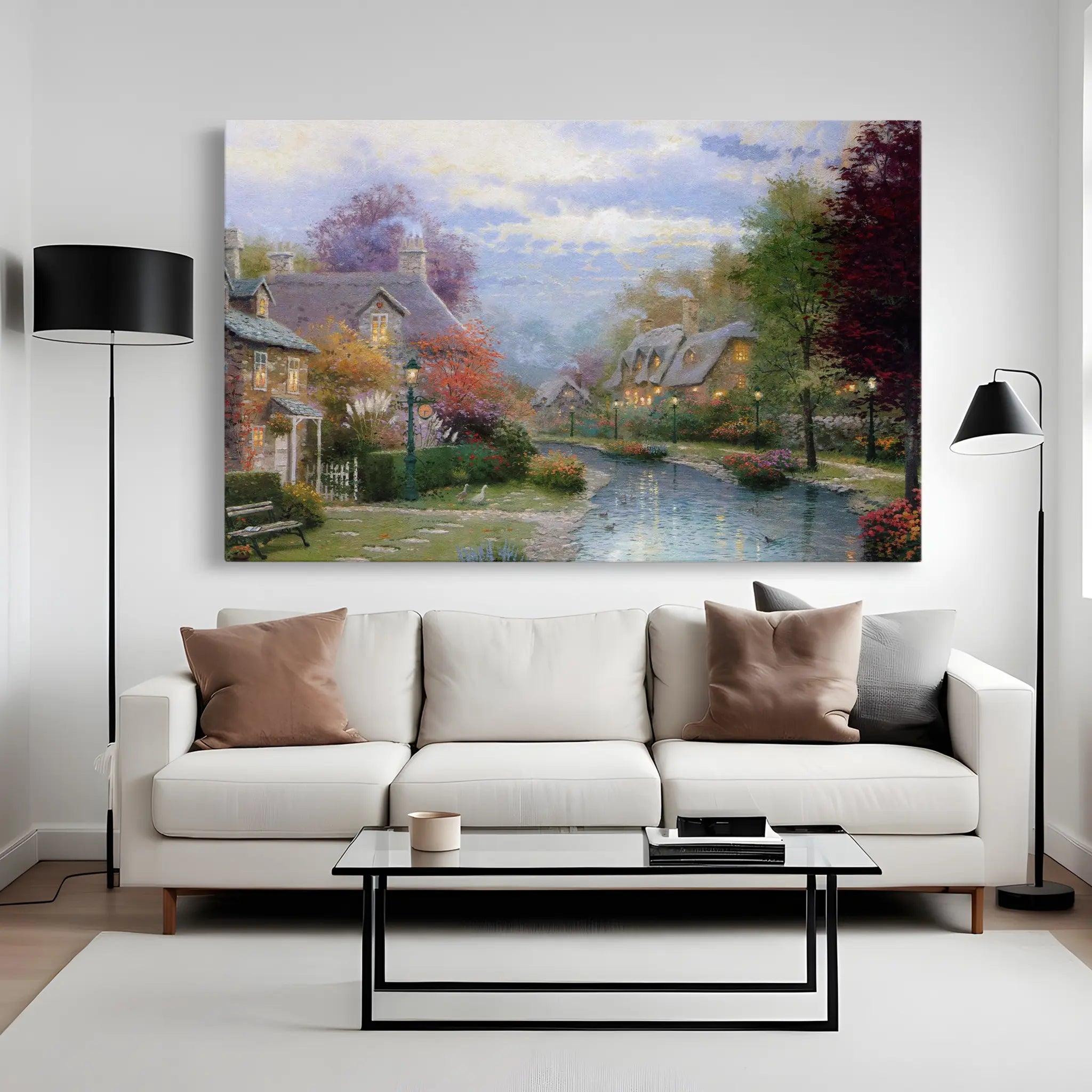 Landscape Canvas Wall Art WAD079-L 90 x 60 cm / Stretched on hidden frame