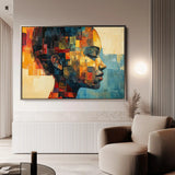 Portrait 079 Canvas Art 90 x 60 cm / Stretched on hidden frame