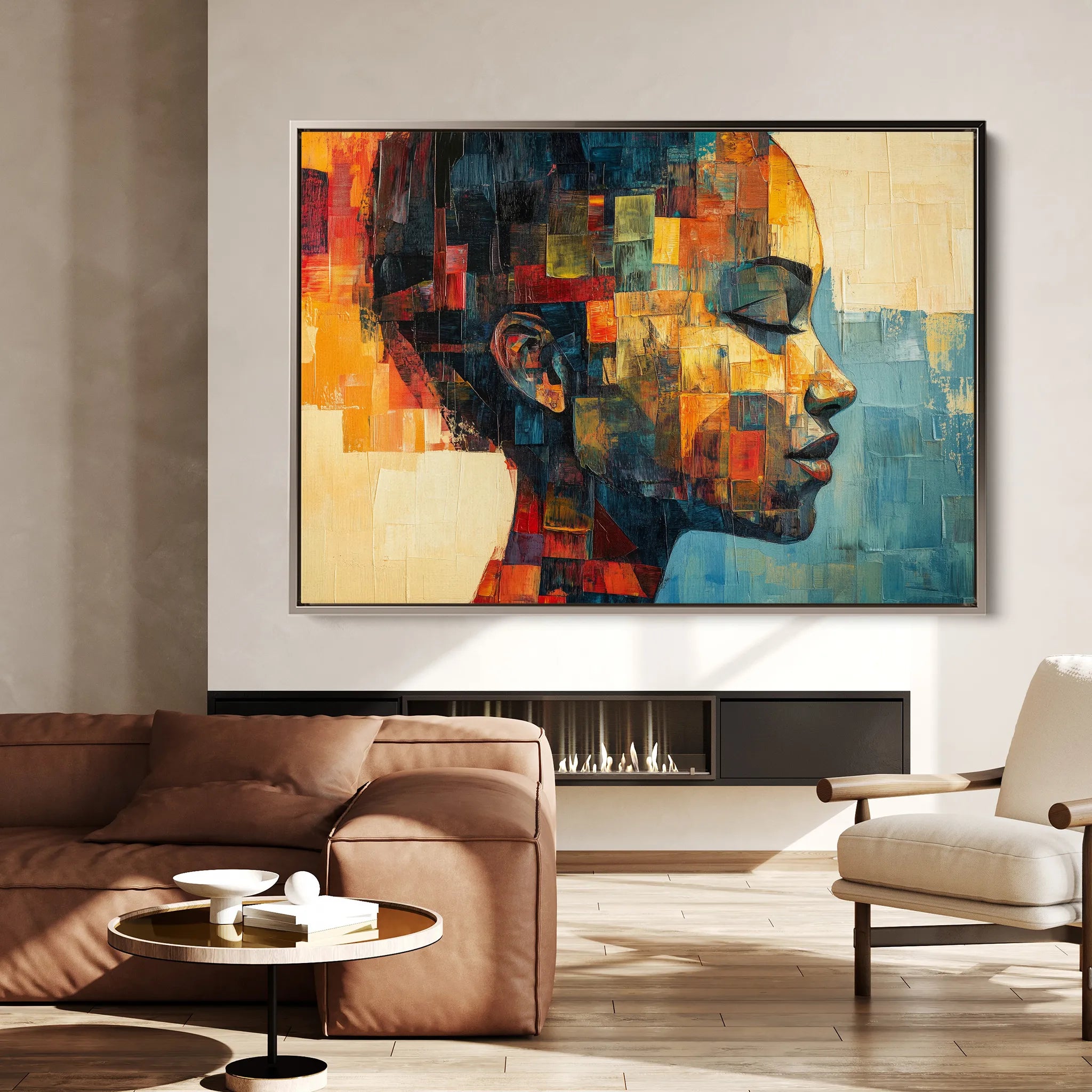 Portrait Canvas Wall Art WAD079-P 90 x 60 cm / Stretched on hidden frame