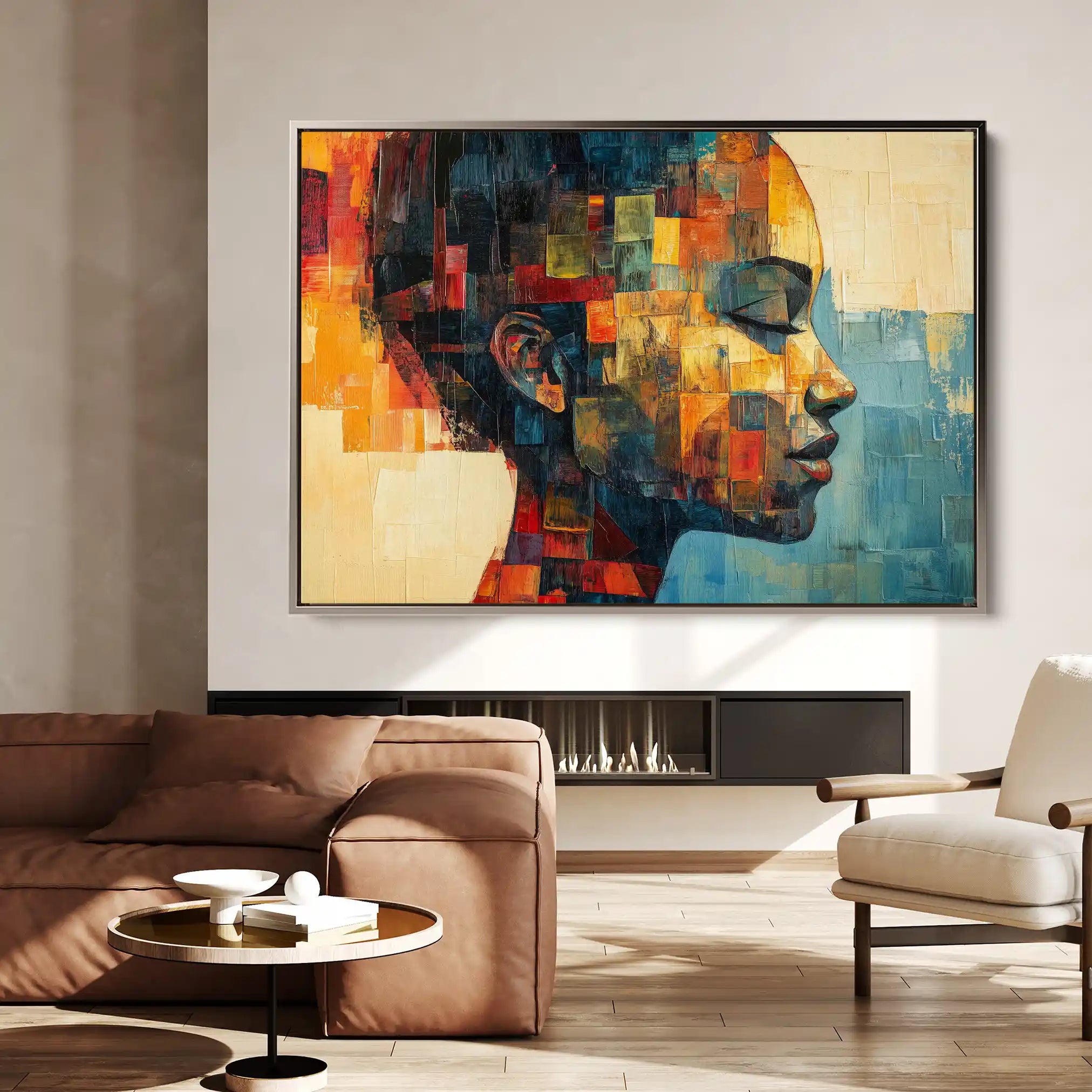 Portrait 079 Canvas Art 90 x 60 cm / Stretched on hidden frame