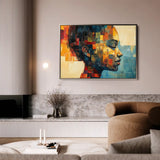 Portrait 079 Canvas Art 90 x 60 cm / Stretched on hidden frame