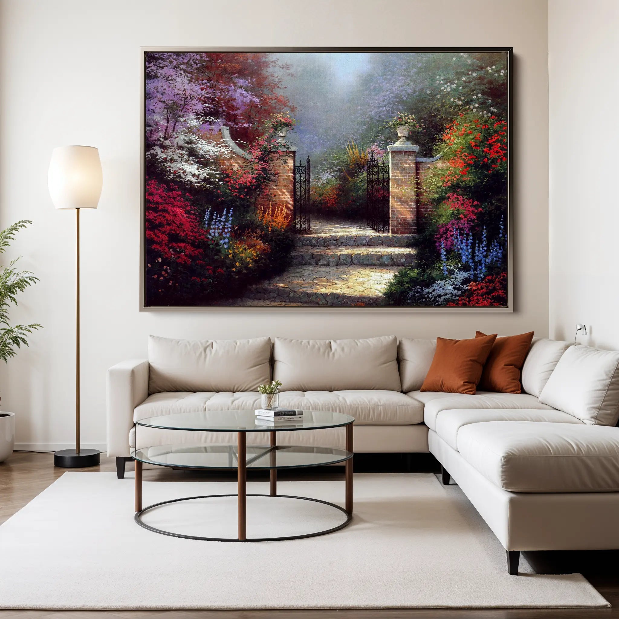 Landscape Canvas Wall Art WAD080-L 90 x 60 cm / Stretched on hidden frame